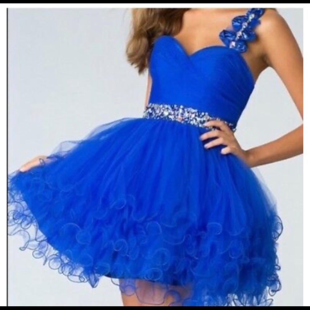 Short Blue Dancing Queen Dress